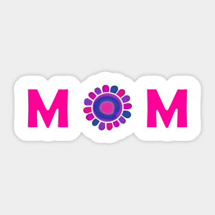 Happy Mother Day Minimal Flower Sticker